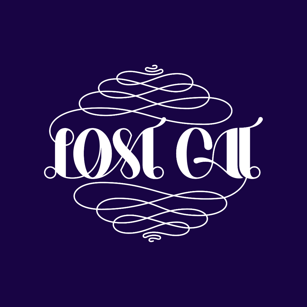 Lost Cat™ custom type branding identity design by Maximillian Piras