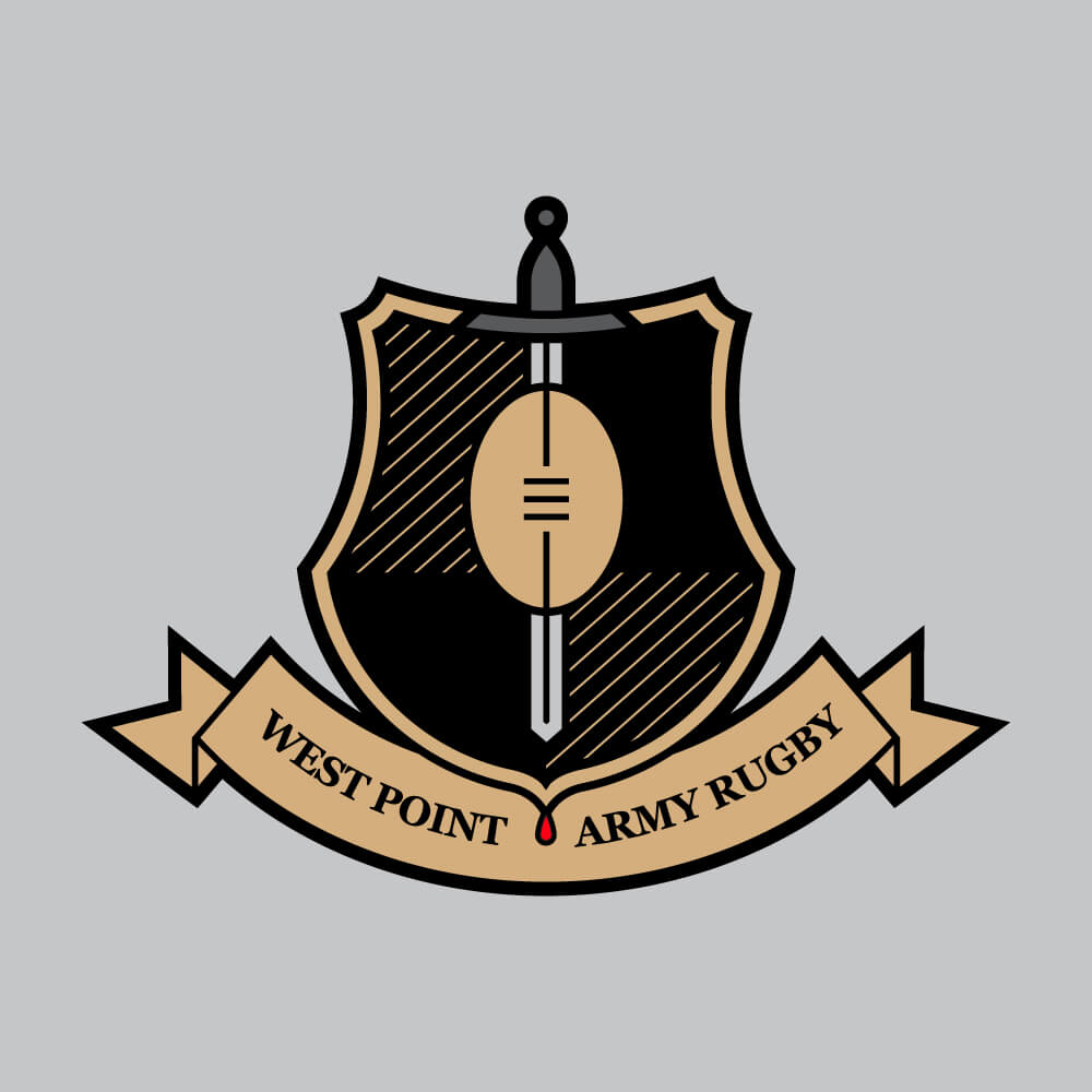 West Point Rugby Crest branding identity design by Maximillian Piras