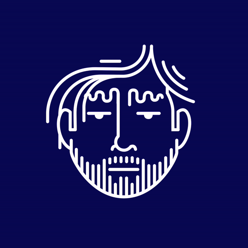 360 degree animation self portrait illustration by Maximillian Piras