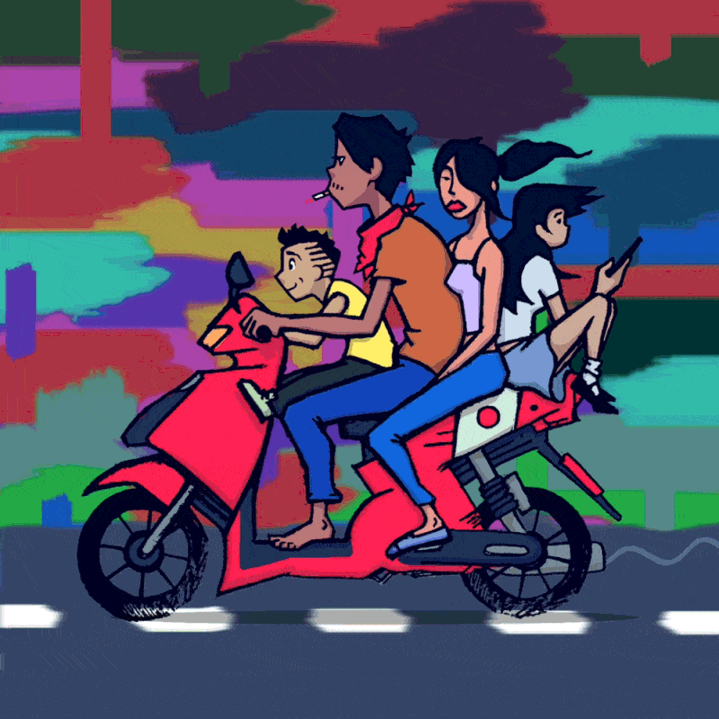 Bangkok animated drawing illustration GIF by Maximillian Piras