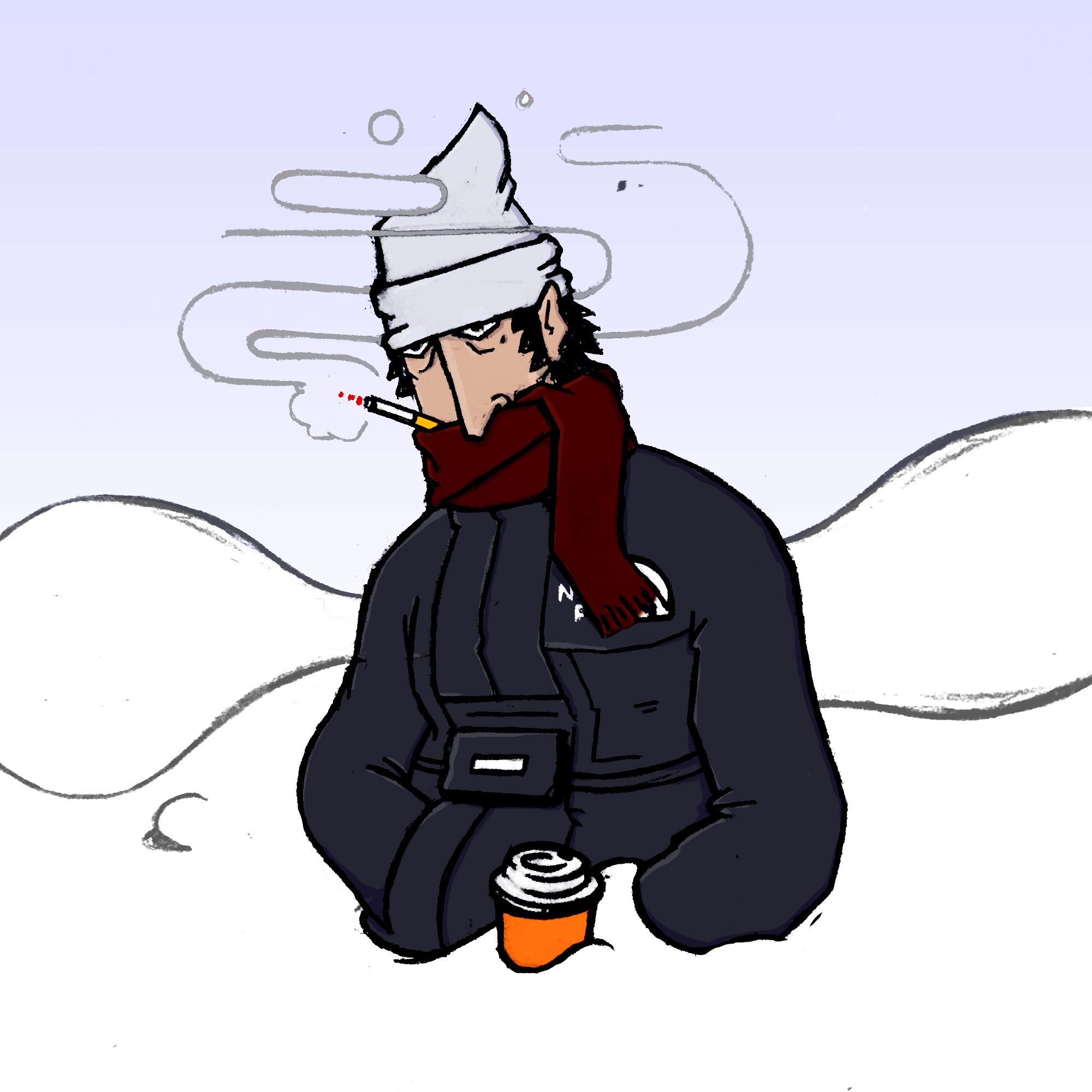 New York Winter NYC illustration by Maximillian Piras