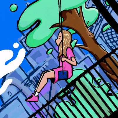 My sister Penny illustration animation by Maximillian Piras